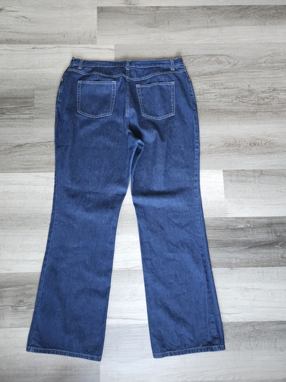Style & Co. Dark Wash Studded Flare Jeans - Size 16 - Picture 9 of 16